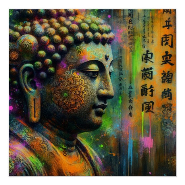 BUDDHA ÖLZEICHEN #40 POSTER (Vorderseite)