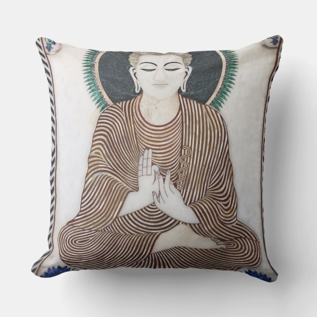 Buddha Om Pillow 20" x 20" Kissen (Vorderseite)