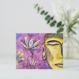 Buddha Painting Postcard - Freyjas Alchemy Postkarte