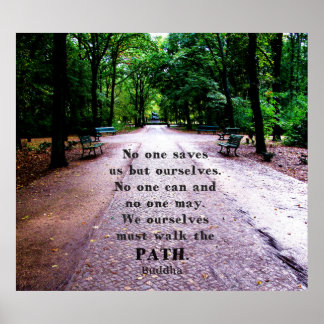 Buddha Path Zitat Poster