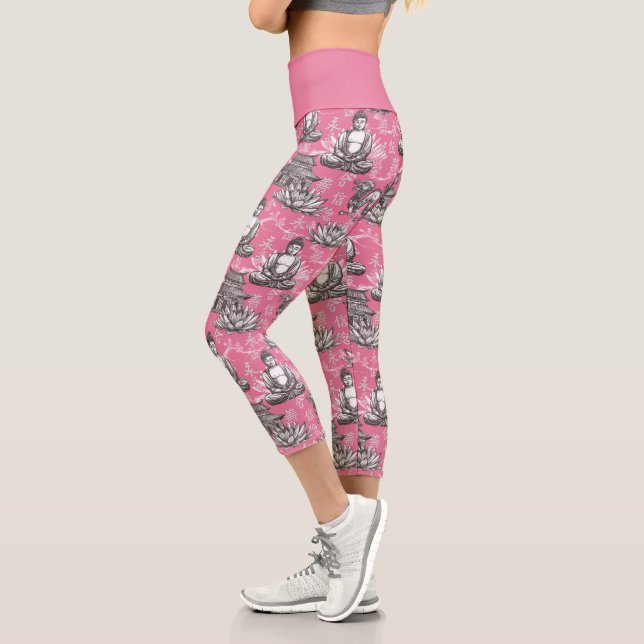 Buddha Pattern Capri Leggings (Links)