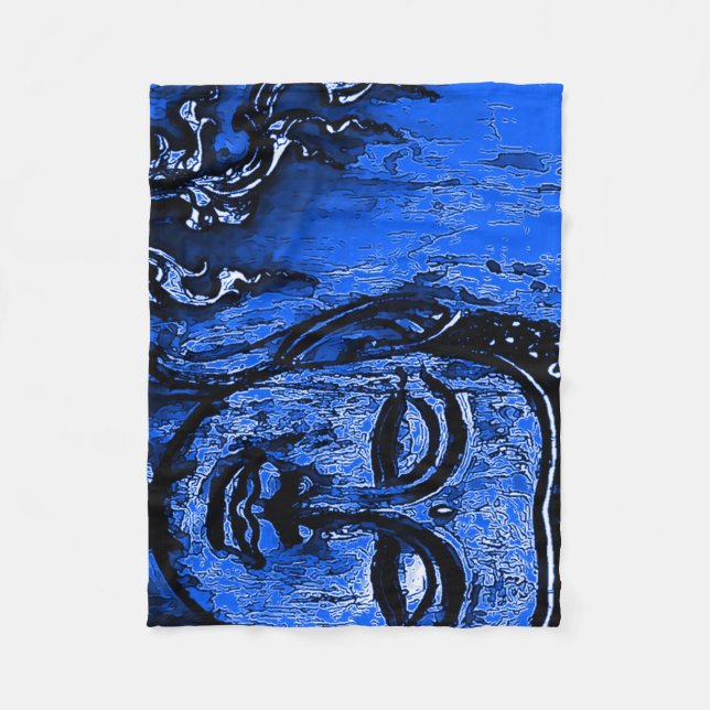 Buddha-Perlen-Fleece-Decke Fleecedecke (Vorderseite)