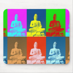 Buddha-Pop-Kunst-Art Mousepad