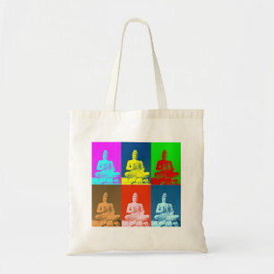 Buddha-Pop-Kunst-Art Tragetasche
