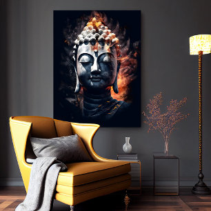 Buddha-Portrait   Digital Art Poster
