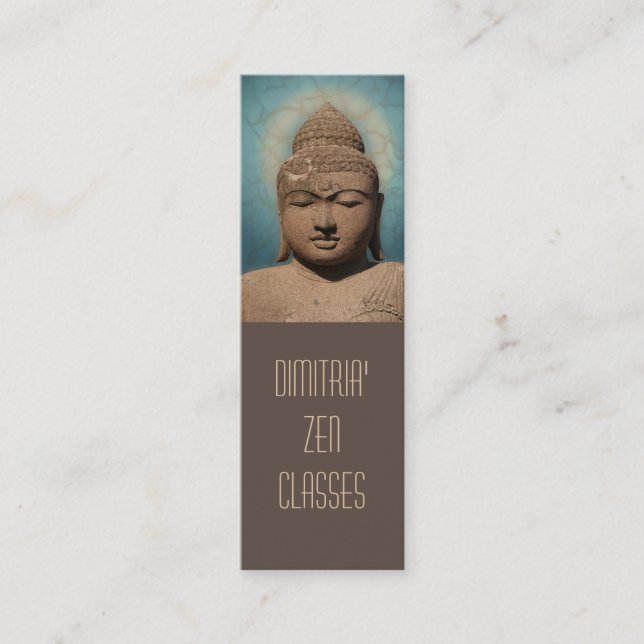 Buddha-Portrait Mini Visitenkarte (Vorderseite)