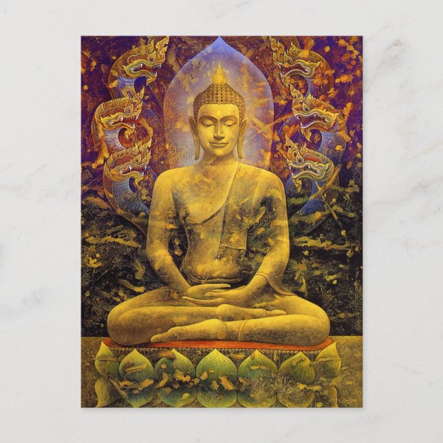 Buddha Postkarte (Vorderseite)