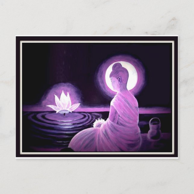 Buddha Postkarte (Vorderseite)