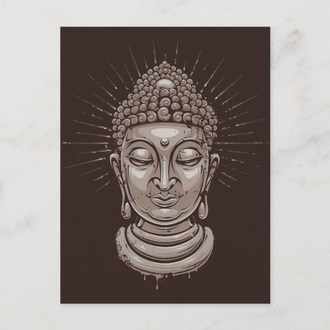 Buddha Postkarte (Vorderseite)