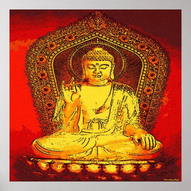 Buddha Print Poster (Vorne)