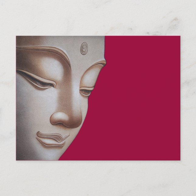Buddha-Profil Postkarte (Vorderseite)