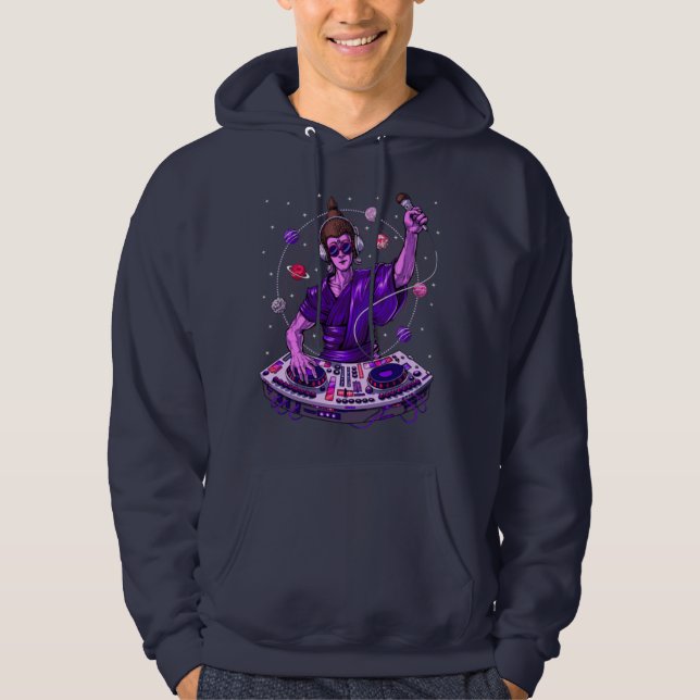 Buddha Psychedelic Music DJ Hoodie (Vorderseite)