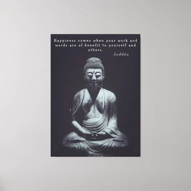 Buddha Qoute Leinwanddruck (Vorderseite)