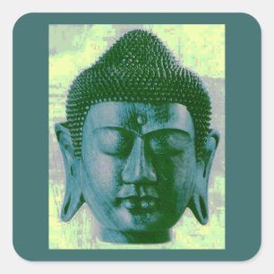Buddha Quadratischer Aufkleber