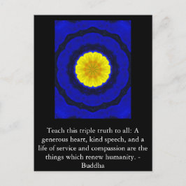 Buddha QUOTATION - Diese drei Wahrheiten.... Postkarte
