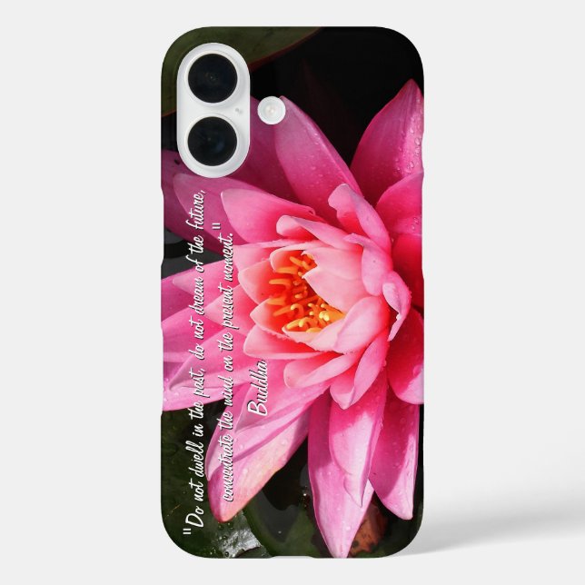 Buddha Quotes, Lotus Blume, Buddha iPhone 16 Hülle (Rückseite)