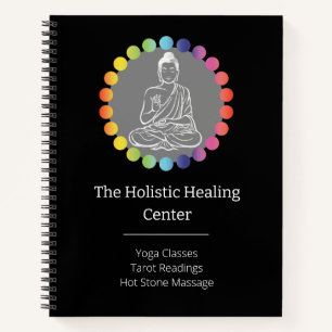 Buddha Rainbow Chakras Spirituelle metaphysische Y Notizbuch