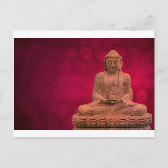 Buddha Red Postkarte (Vorderseite)