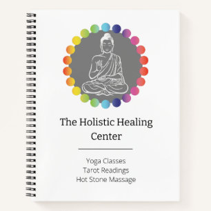 Buddha Regenbogen Chakren Spirituell Metaphysisch Notizbuch