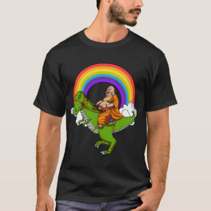 Buddha reitet auf T-Rex-Dinosaurier T-Shirt