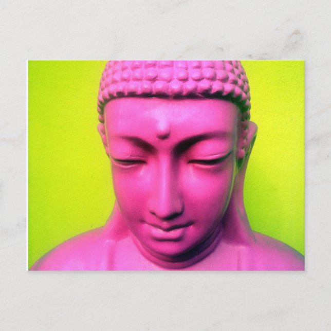 Buddha rosa postkarte (Vorderseite)