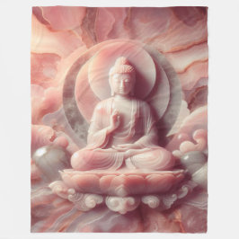 Buddha Rose Quartz 01 Fleecedecke