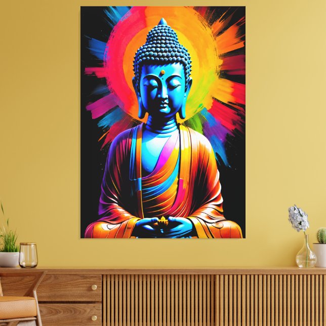 Buddha - Ruhestätten Leinwanddruck (Insitu (Wohnzimmer))