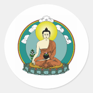 Buddha Runder Aufkleber