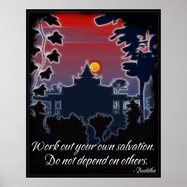 Buddha Salvation Quote Poster (Vorne)