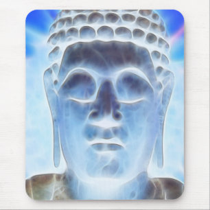 Buddha Sculpture Glow Mousepad