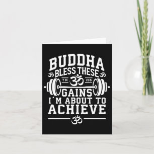 Buddha segne diese Gewinne, die ich gleich erreich Karte