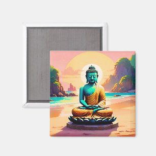 Buddha - Serene Ufer der Erleuchtung Magnet
