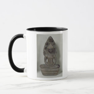 Buddha setzte in der Meditation auf dem Naga, Tasse