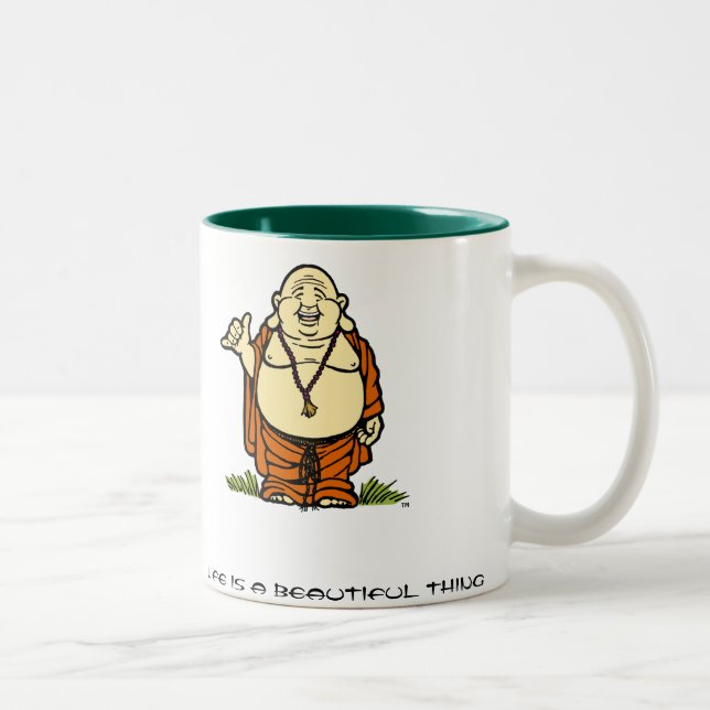Buddha Shaka Zweifarbige Tasse (Rechts)