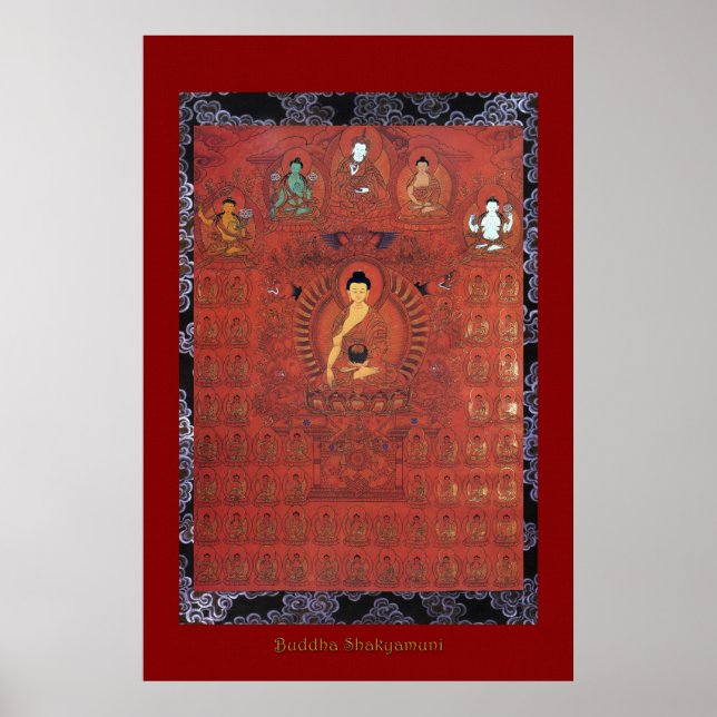 Buddha Shakyamuni 5 Religious Art Poster Serie (Vorne)