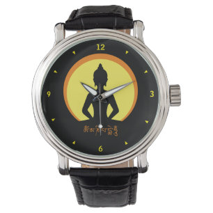 Buddha Shakyamuni & SunDisc /Licht in der Nacht Armbanduhr