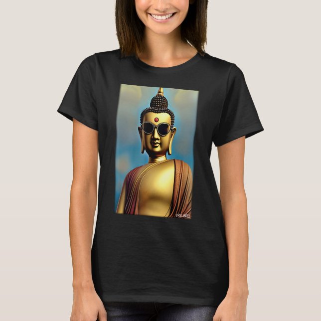 Buddha Siddhartha Gautama Sonnenbrille Religion In T-Shirt (Vorderseite)