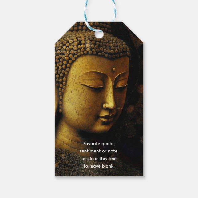 Buddha, spirituelle Meditation Geschenkanhänger (Vorderseite)