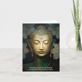 Buddha, spirituelle Meditation Karte