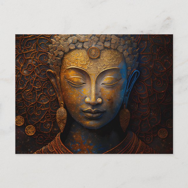 Buddha, spirituelle Meditation Postkarte (Vorderseite)