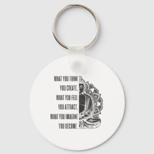 Buddha spiritueller Spruch Mandala Buddhismus Yoga Schlüsselanhänger