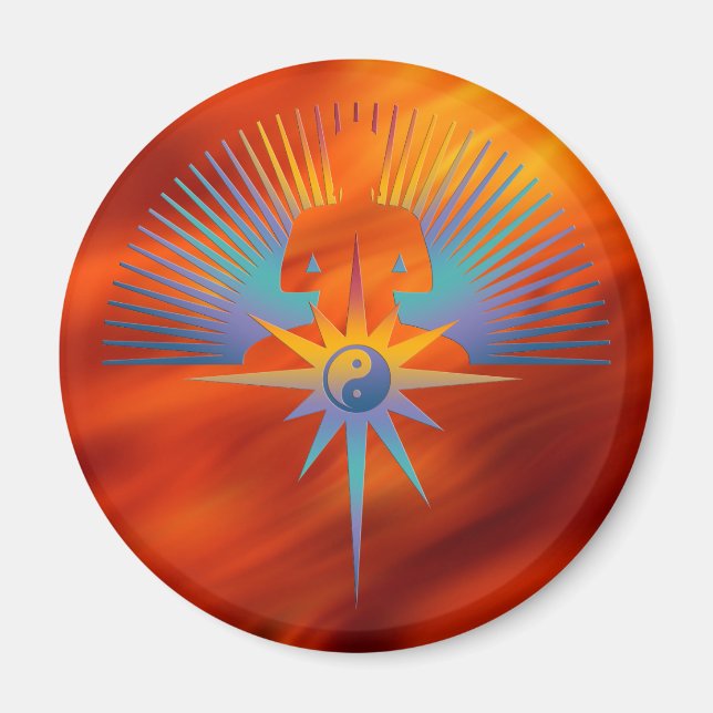 Buddha Star 3D Magnet (Vorne)