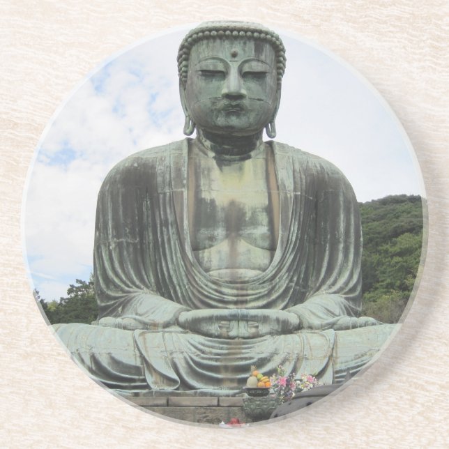 Buddha Statue Buddhismus Untersetzer (Vorne)