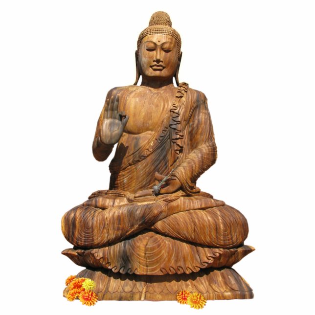 Buddha-Statue Freistehende Fotoskulptur (Vorne)