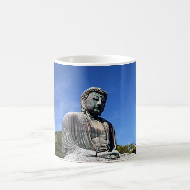 Buddha-Statue in Kamakura, Japan Kaffeetasse (Mittel)