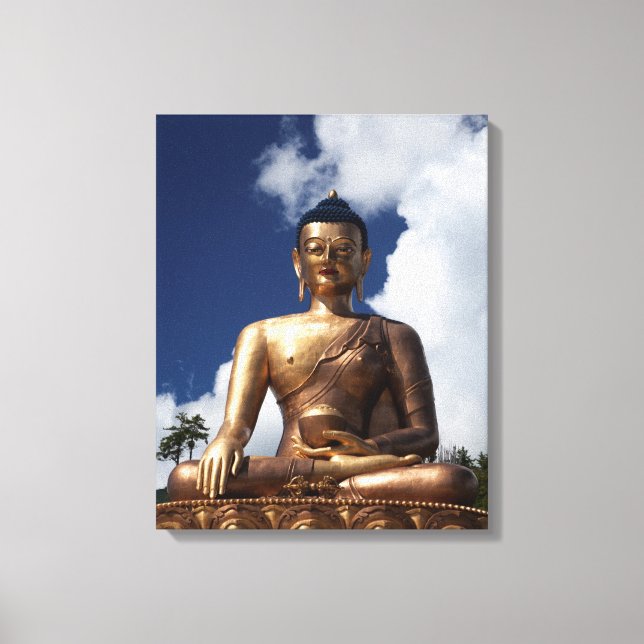 Buddha-Statue Leinwanddruck (Vorderseite)