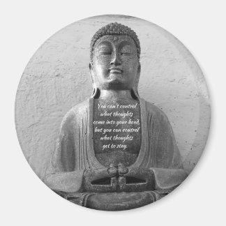 Buddha-Statue, Zitat, Meditation, Magnet