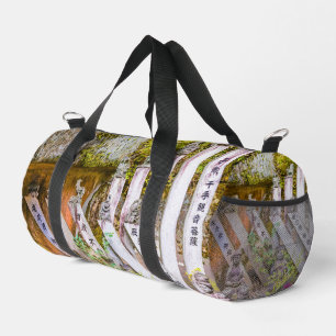 Buddha-Statuen am Senko-ji-Tempel Duffle Bag