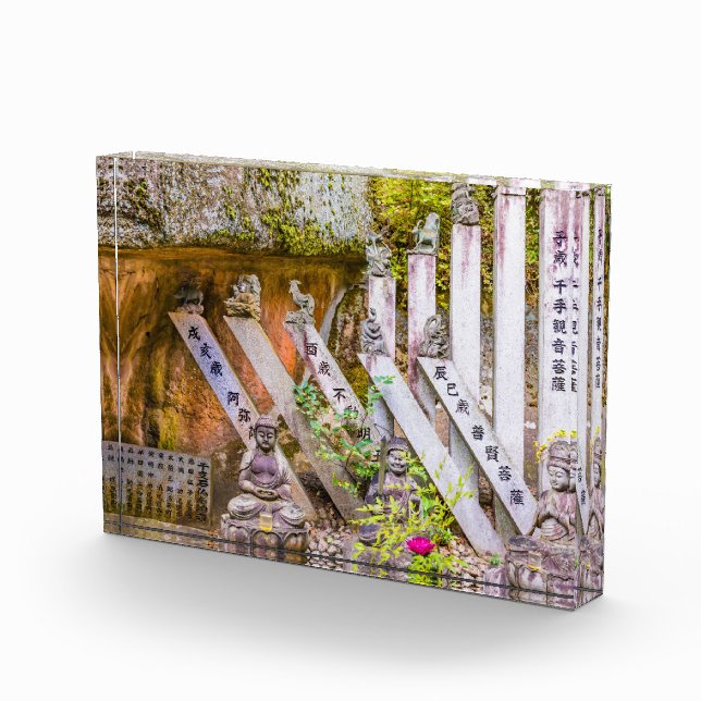 Buddha-Statuen am Senko-ji-Tempel Fotoblock (Rechts)