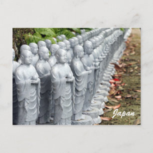 Buddha-Statuen Postkarte